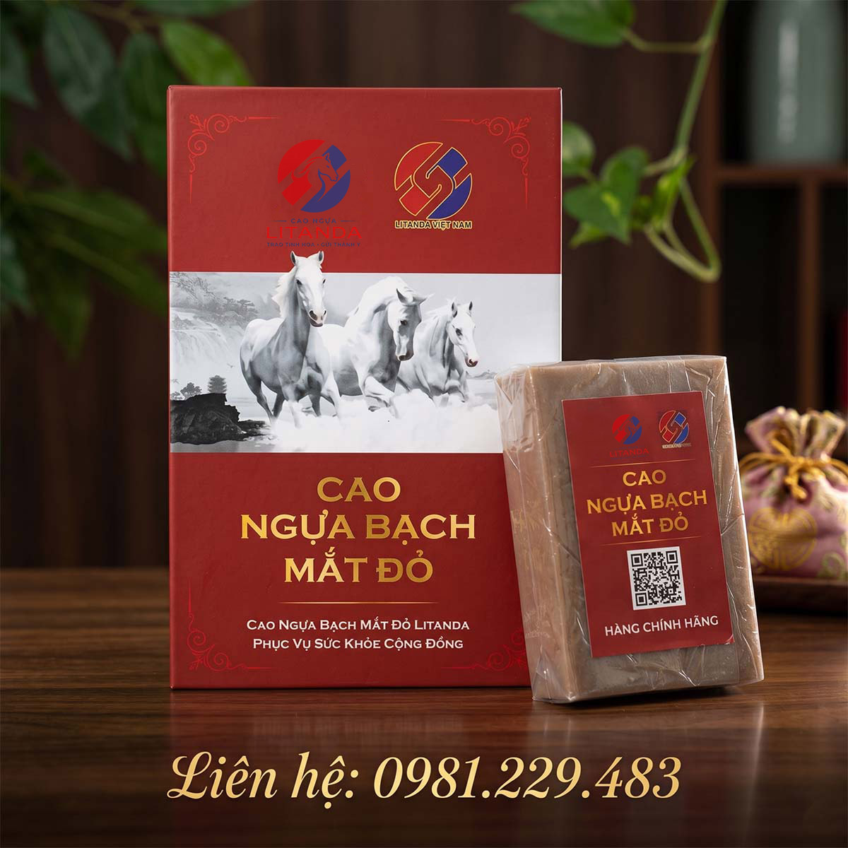 Cao Ngựa Bạch Mắt Đỏ Nguyên Chất
