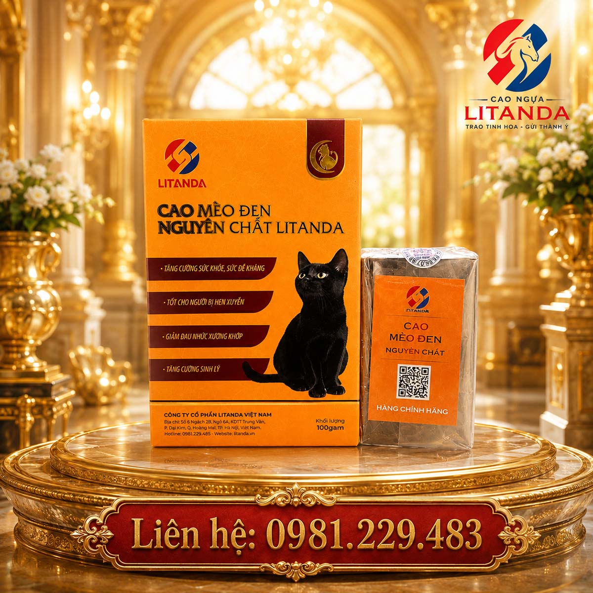 Cao mèo đen Litanda