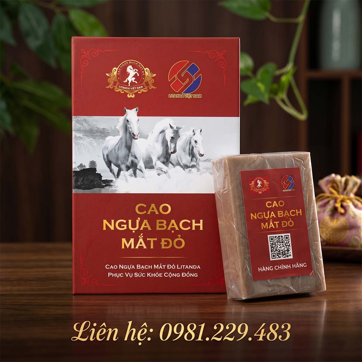 Cao ngựa bạch mắt đỏ thương hiệu Litanda