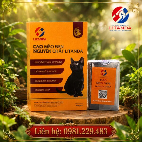 Cao mèo đen Litanda - Thực phẩm chức năng giàu dinh dưỡng