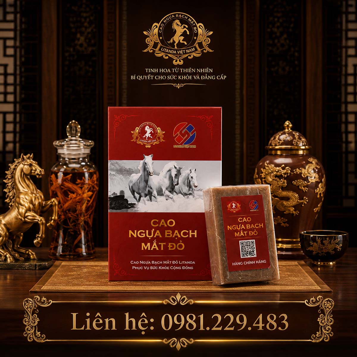 Rượu cao ngựa bạch mắt đỏ Litanda rất tốt cho sức khỏe