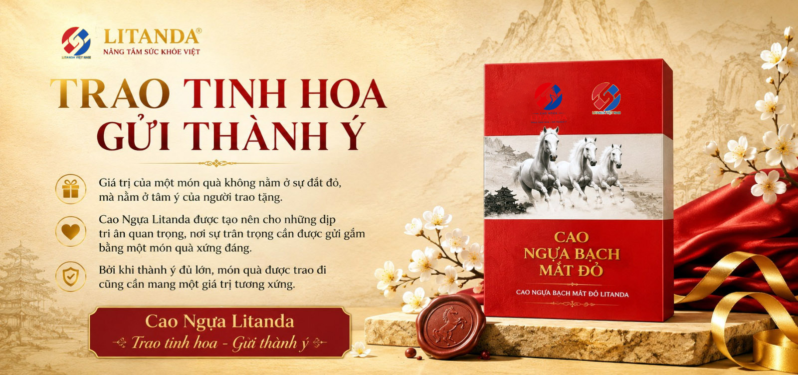 Cao ngựa bạch Litanda | Trao tinh hoa - gửi thành ý