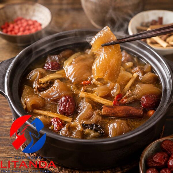 Gân ngựa hầm thuốc bắc