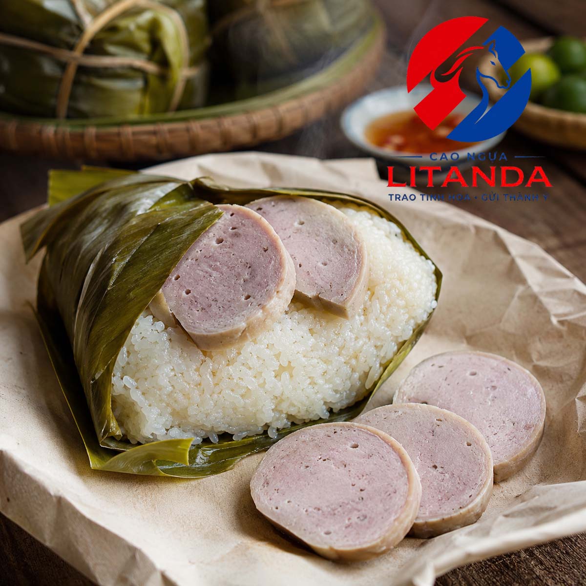 Giò ngựa rất hợp để ăn cùng với xôi