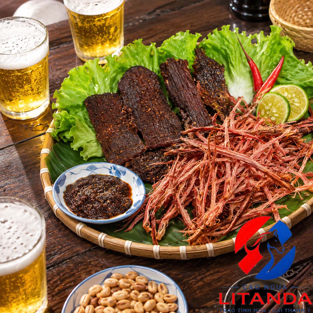 Thịt ngựa gác bếp Litanda - Món đặc sản trên bàn nhậu