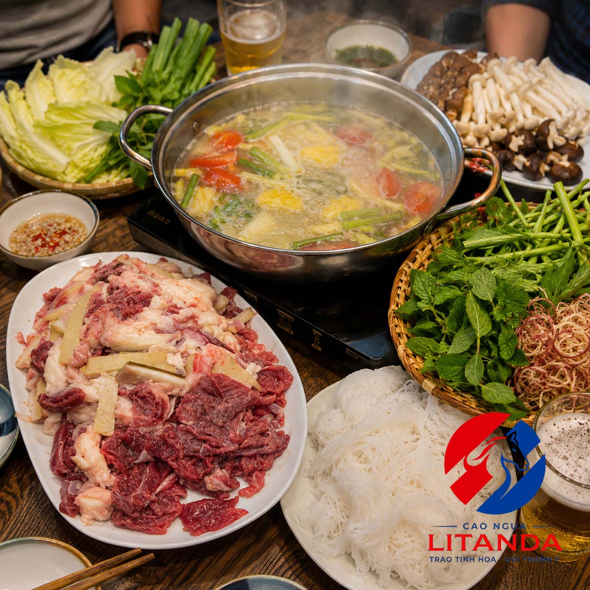 Thịt ngựa nhúng mẻ - Món ăn đơn giản, ngon lành