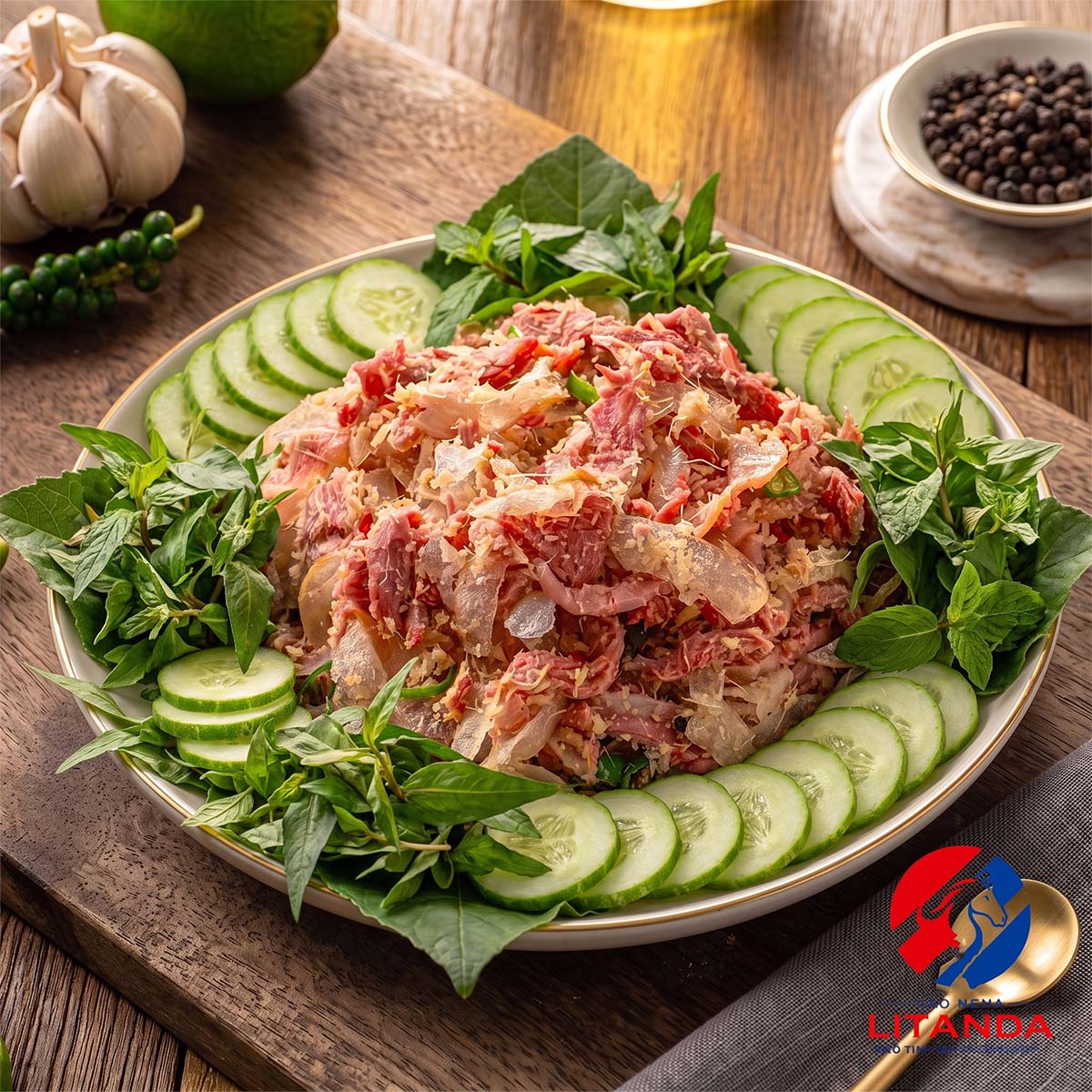 Chạo ngựa rất phù hợp ăn kèm với các loại rau sống và dưa chuột