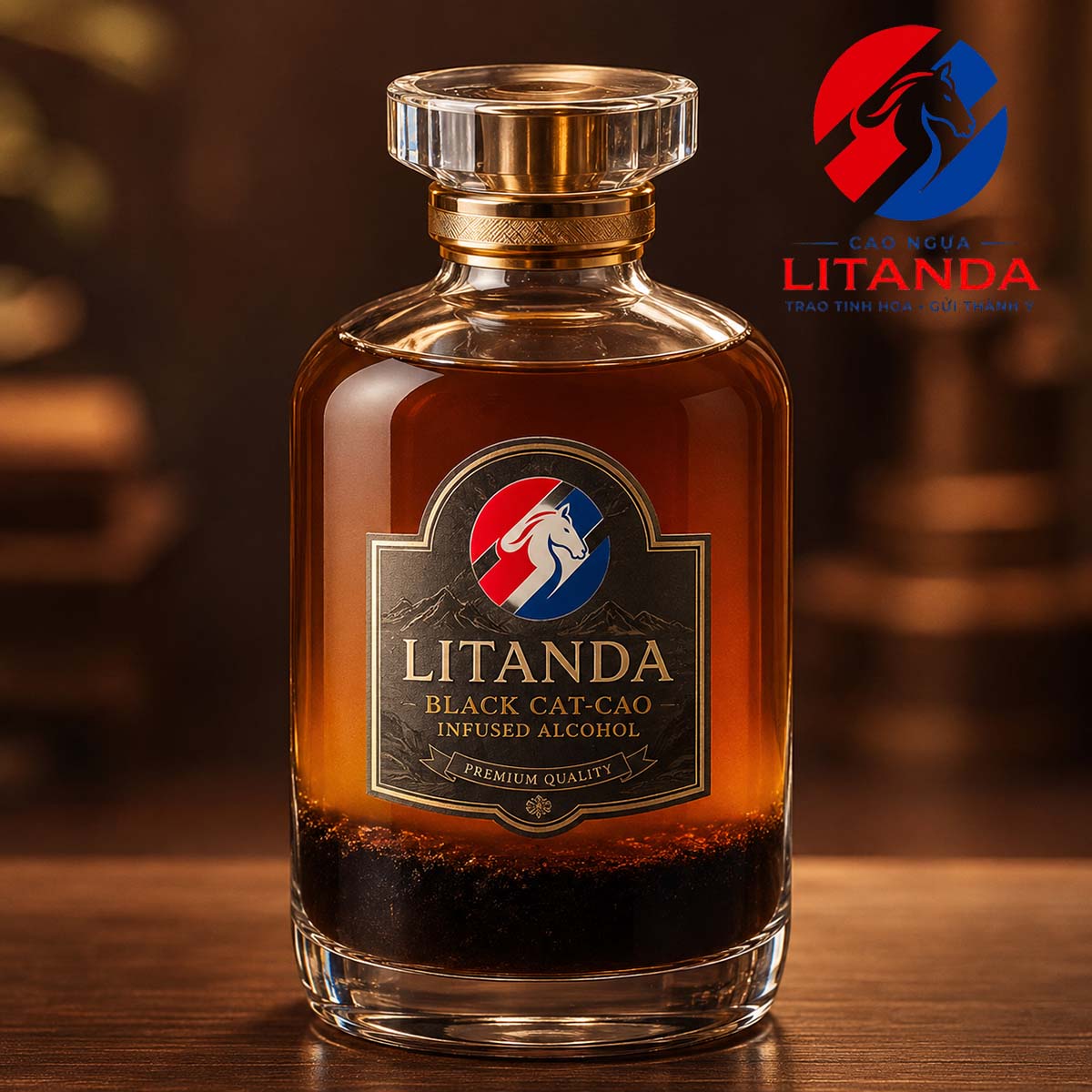 Rượu cao mèo đen cao cấp Litanda