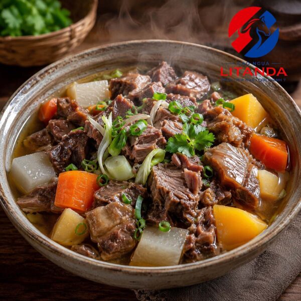 Thịt thủ ngựa hầm rau củ